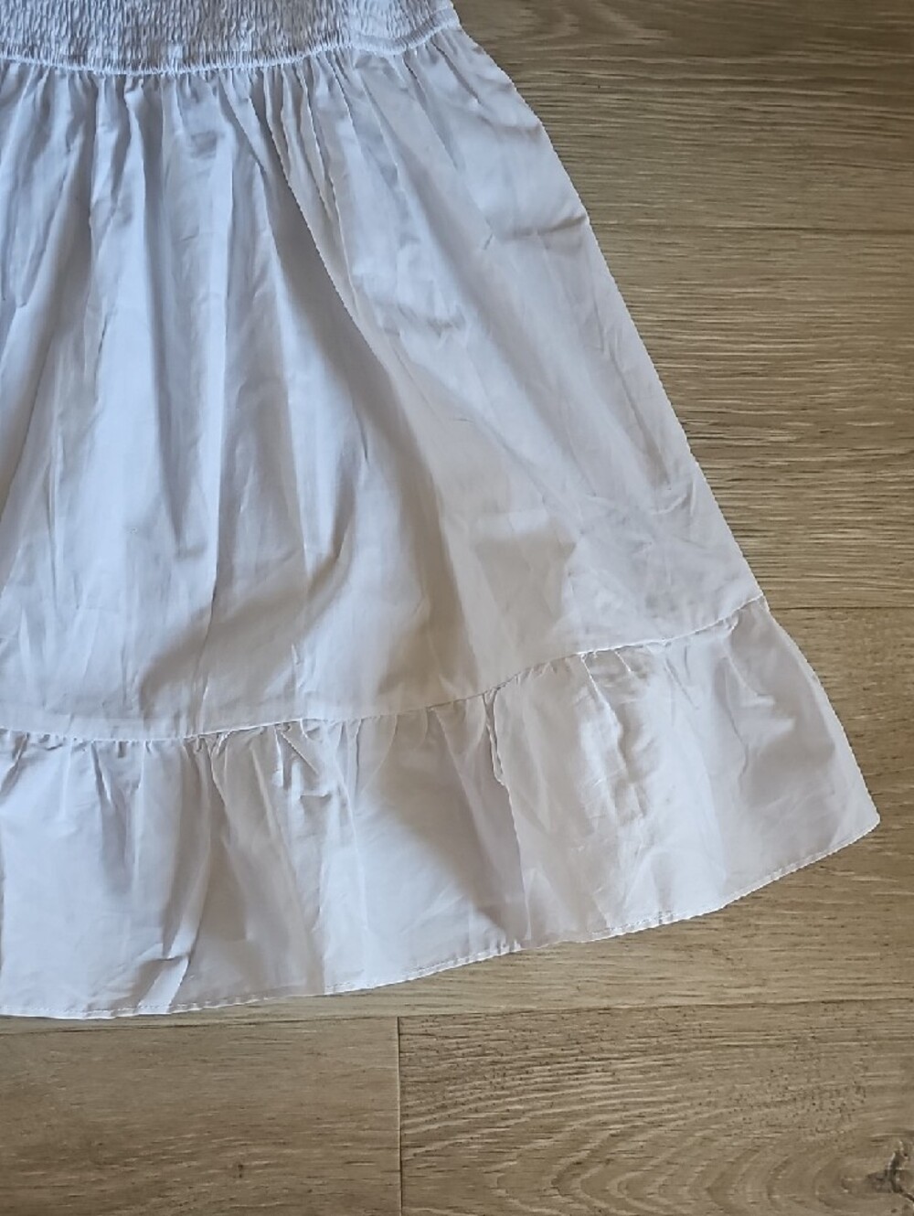 miami White Ruffle Smocked Mini Dress - Picture 10 of 11